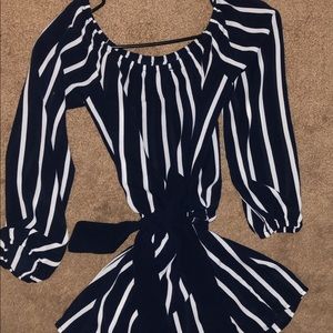 Striped romper